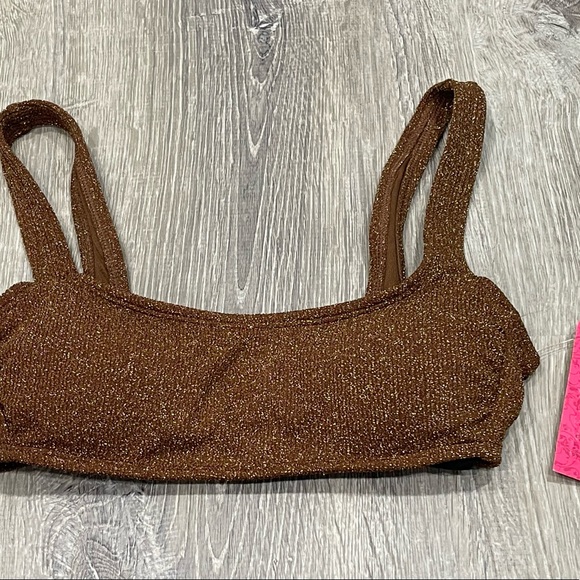 Xhilaration Other - NWT Xhilaration Top Bikini Gold Brown XS C5